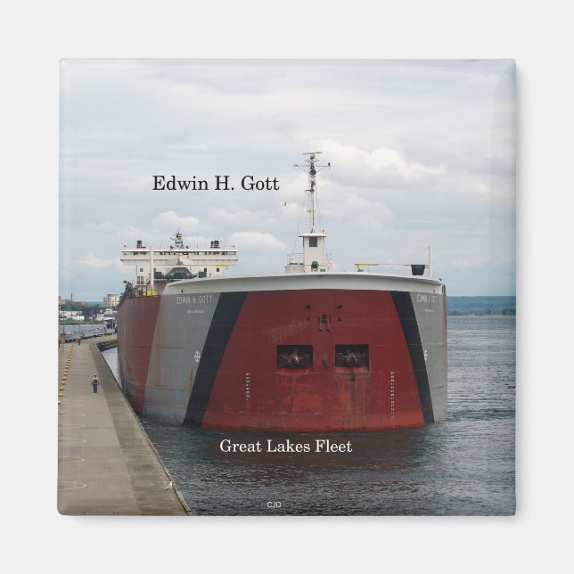 Edwin H. Gott magnet (Framsidan)