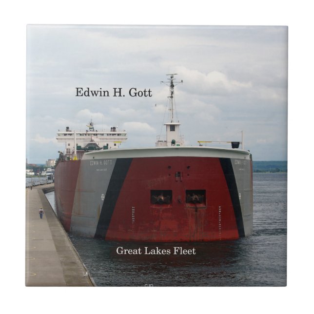 Edwin H. Gott tile Kakelplatta (Framsidan)