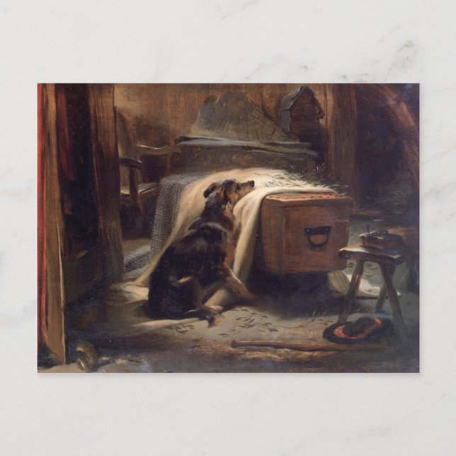 Edwin Henry, den gamle Shepherd's Chief Mourner Vykort (Framsida)