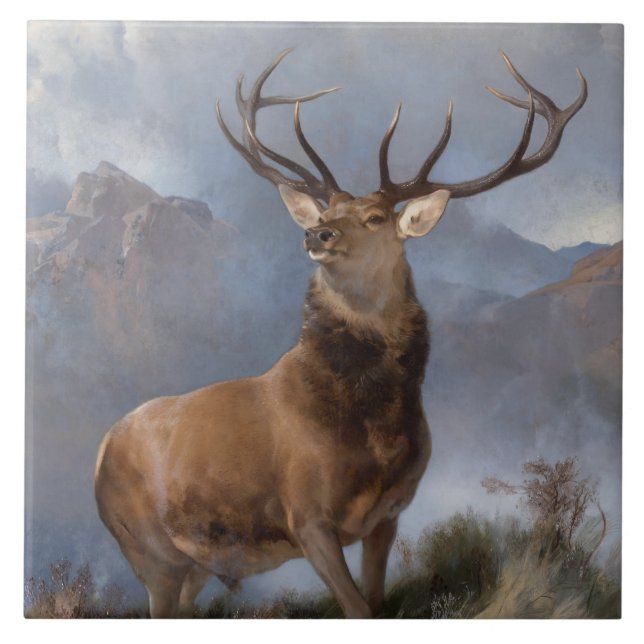 Edwin Henry Landseer| Glensens monark Kakelplatta (Framsidan)