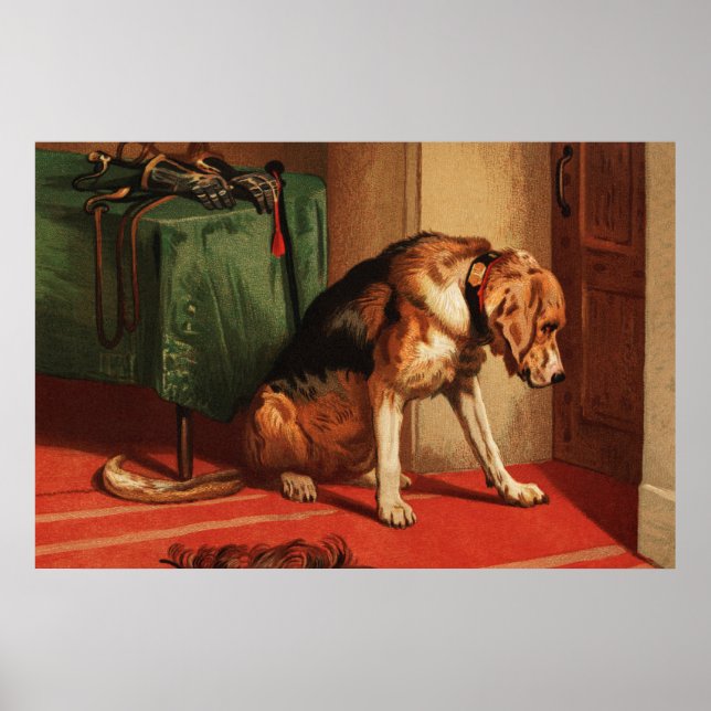 Edwin Henry Landseer | Suspense (1877) Poster (Framsidan)