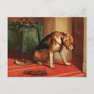 Edwin Henry Landseer Suspense (1877) Vykort