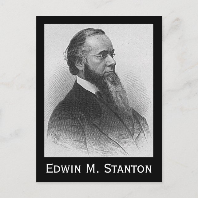 Edwin M. Stanton Vykort (Framsida)