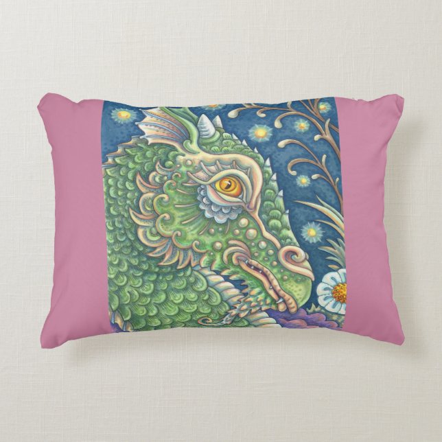 Edwins Dragon Fantasy ACCENT PILLOW Prydnadskudde (Framsidan)