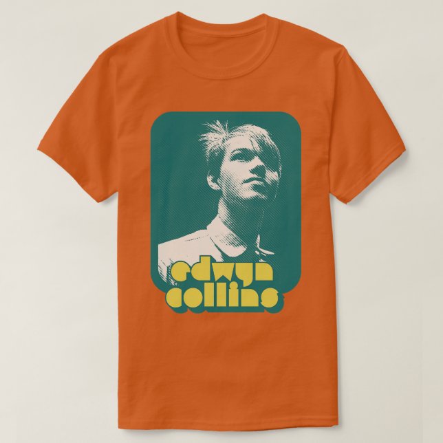Edwyn Collins 80s Retro Fläkt Design T Shirt (Design framsida)