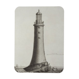 Edystone fyr som inristas av Edward Rooker (c.1 Magnet