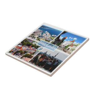 EE005 TALLINN, Old City, Harbour, Estland Kakelplatta