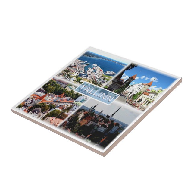 EE005 TALLINN, Old City, Harbour, Estland Kakelplatta (Sidan)