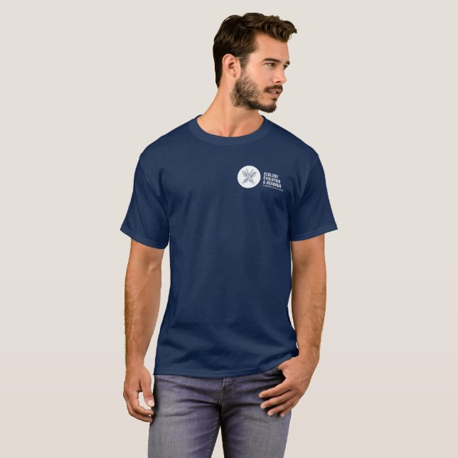 Eeb-logotyp på fick- t-shirt (Hel framsida)