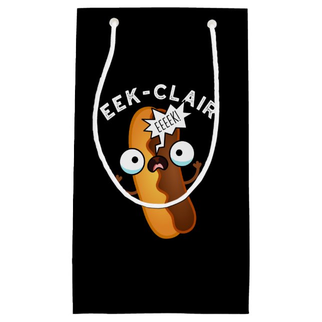 Eek-clair Funny Eclair Pun Mörk BG (Framsidan)