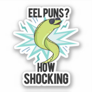 Eel Puns hur man slår på den fina djurparken Klistermärken