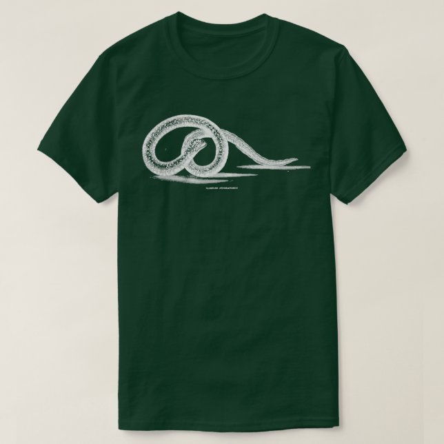 Eel vit på svart t shirt (Design framsida)