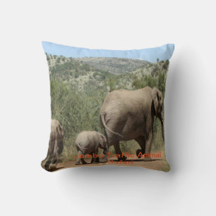 Eelephant safari dekorativ kudde