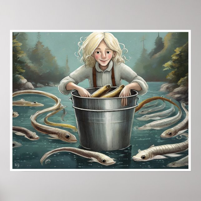 Eeling Art-utskrift Poster (Framsidan)