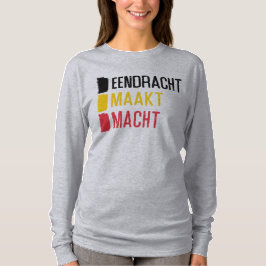 Eendracht Maakt Macht Belgium Motto, Belgien Tee Shirt
