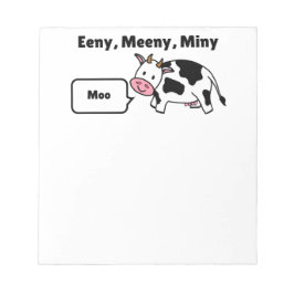 Eeny, Meeny, Miny, Moo Cow Anteckningsblock