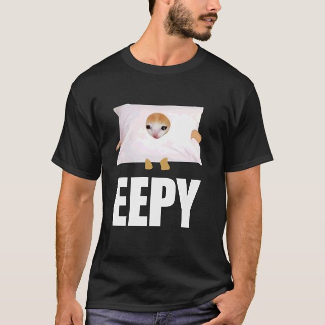 Eepy Funny Cat Memy Eepy Cat Say T Shirt (Framsida)
