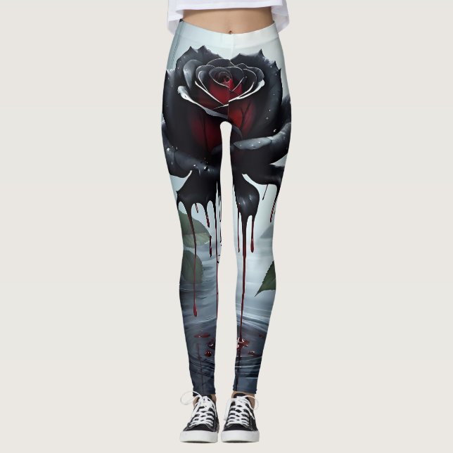 Eerie Black ro Leggings (Framsida)