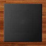 Eerie Black Solid Färg Kakelplatta<br><div class="desc">Eerie Black Solid Färg</div>