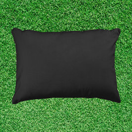 Eerie Black Solid Färg Prydnadskudde
