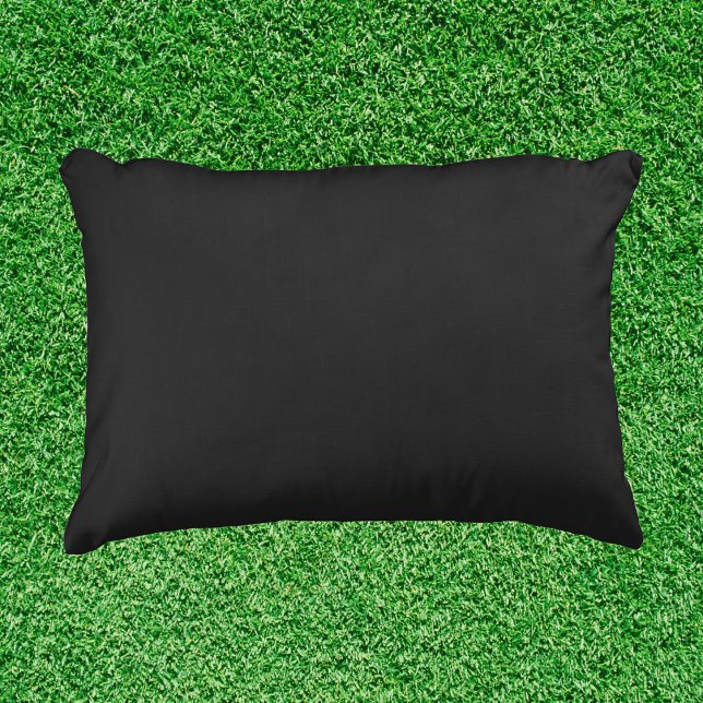 Eerie Black Solid Färg Prydnadskudde (Skapare uppladdad)