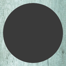 Eerie Black Solid Färg Underlägg Papper Rund