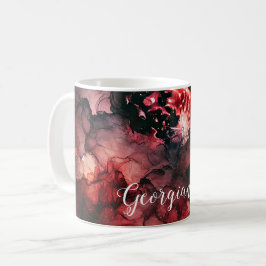 Eerie Blood Måne Halloween Alcohol Bläck Kaffemugg