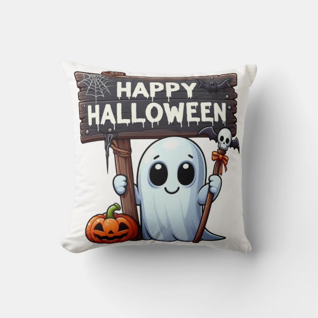 Eerie Echoes: A Halloween Tale | Pillow Kudde (Framsida)