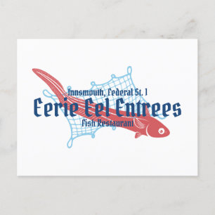 Eerie Eel Entree Innsmouth Fish Restaurants Vykort
