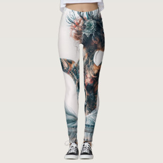 Eerie Elegance Ballerina med Skull Leggings