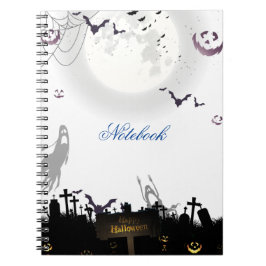 Eerie Elegance: Halloween Inspired Spiral bärbar d Anteckningsbok
