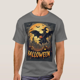 Eerie Elegance: Halloween Mystique T Shirt