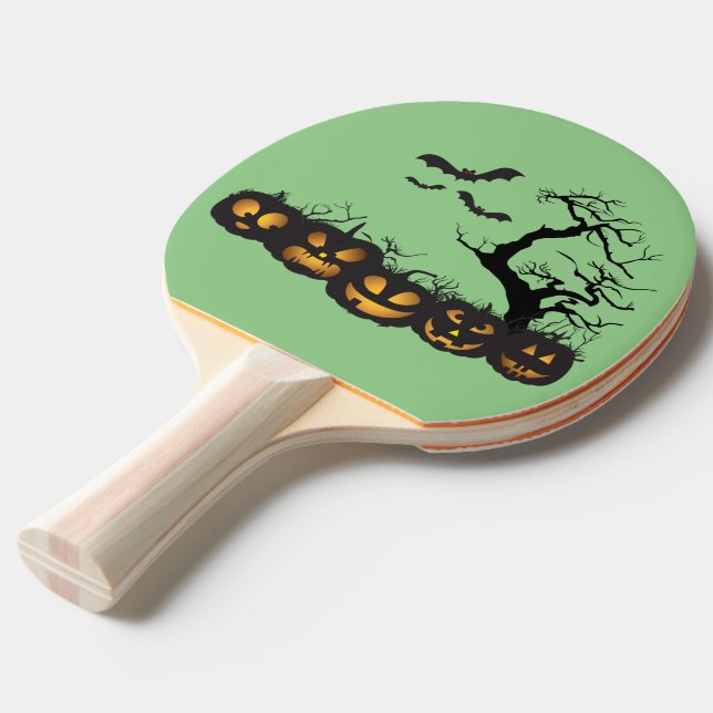 Eerie Förlovad: Halloween-themed Ping Pong Paddle Pingisracket (Frontvinkel)