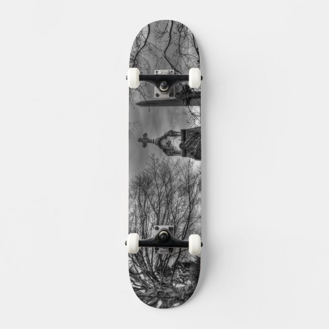 eerie graveyard mini skateboard bräda 18,7 cm (Framsida)