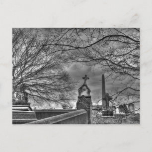 eerie graveyard vykort
