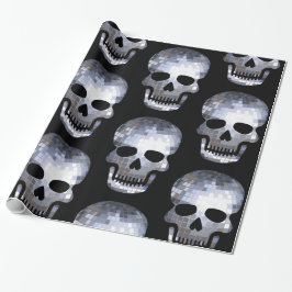 Eerie halloween disco boll skalle presentpapper