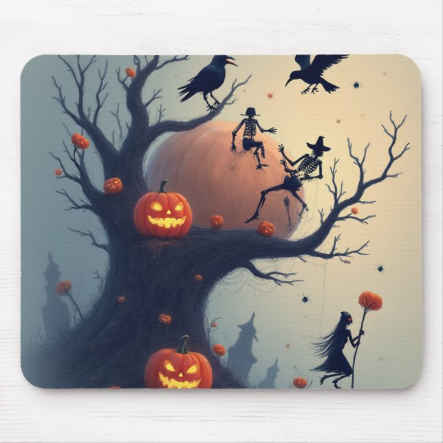 Eerie Halloween Tree Musmatta (Framsidan)