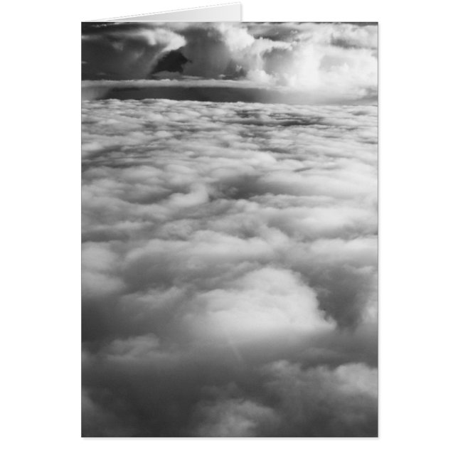 Eerie-molnet vid soluppgången. hälsningskort (Framsidan)