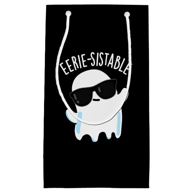 Eerie-sistable Funny Ghost Pun Mörk BG (Framsidan)