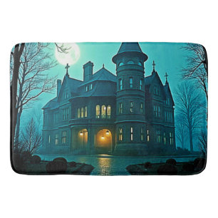 Eerie Victorian Mansion Moonlight Badrumsmatta