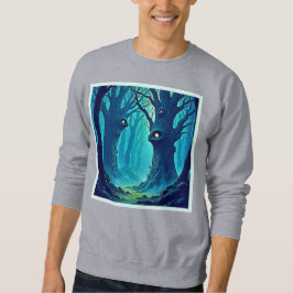 Eerie Woodland Ögon Lång Ärmad Tröja