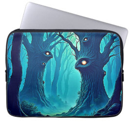 Eerie Woodland Ögon Laptop Fodral