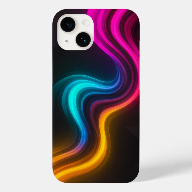 Eestesisk livsstil Vibrant Neon iphone case (Baksida)
