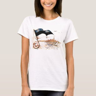 Eesti Lipp/estländare - spagettitanktop Tee Shirt