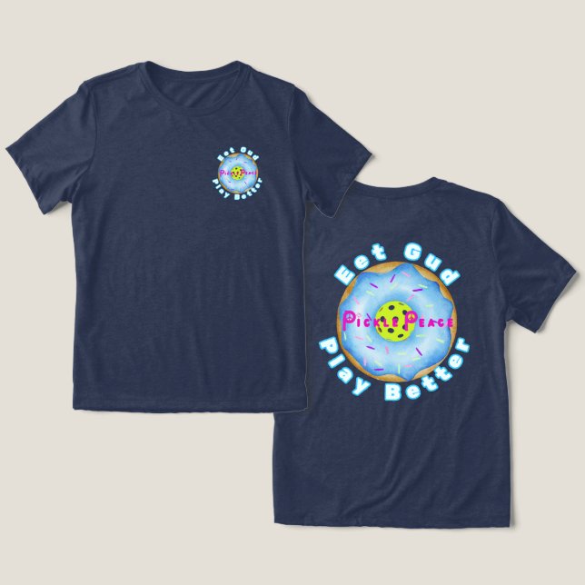 Eet Gud Spela bättre T Shirt (Design fram och bak)