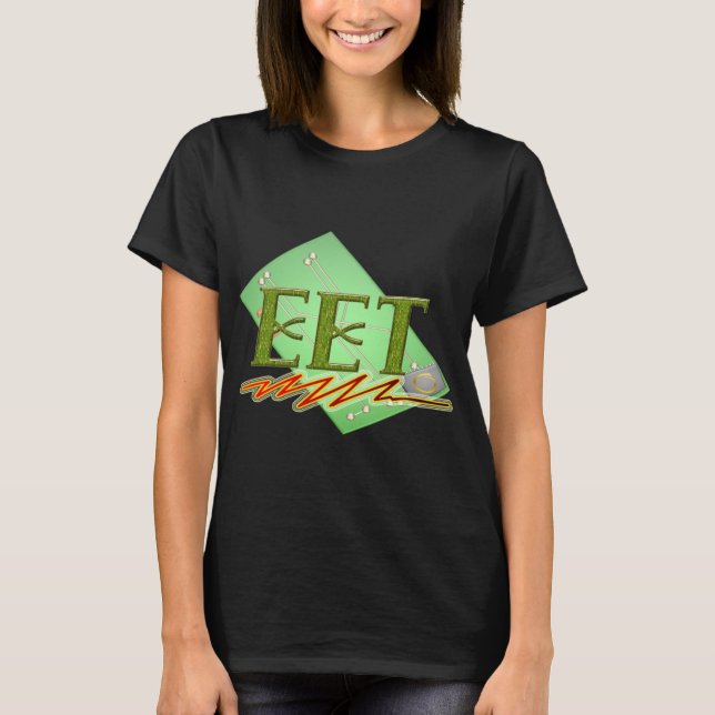 EET - LOGOTYP AV ELECTRICAL INGENJÖR TECH CIRCUIT  T-SHIRT (Framsida)