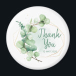 Eeucalyptus event aesthetic grönt möhippa magnet<br><div class="desc">Succulent and Eucalyptus Möhippa Welcome Foam Board idé 2022 inspiration eller buy. Välkomna gäster till din möhippa med detta vackra välkomsttecken, med en frisk andedräkt av eukalyptus och en mjuk greeneri. Lägg till hedersgästens välkomsttext namn, datum och anpassningsbar med hjälp av fält. Välkomsttecken bröllop modern elegant eucalyptus succulent greenery botanical...</div>