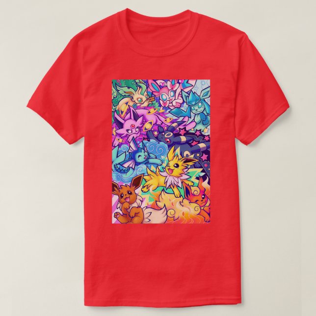 Eeveelueringar Ver2 T Shirt (Design framsida)