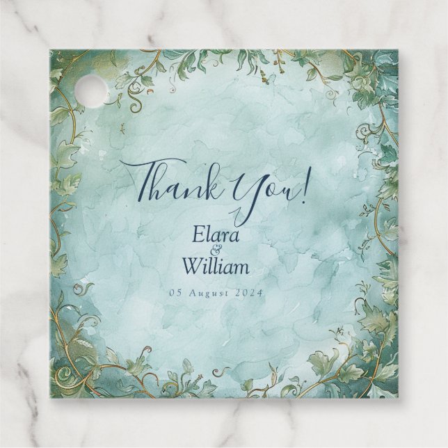 EExternal Grace Fantasy Bröllop Gåvor Etiketter (Framsida)