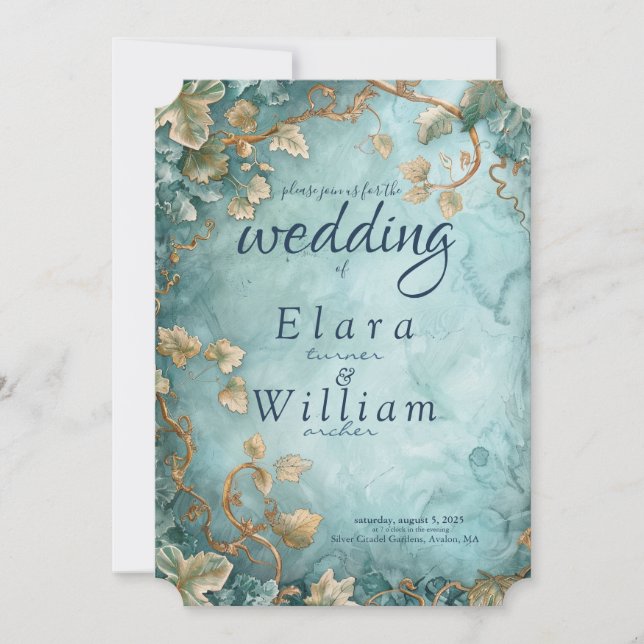 EExternal Grace Fantasy Elven Inbjudningar (Framsida)